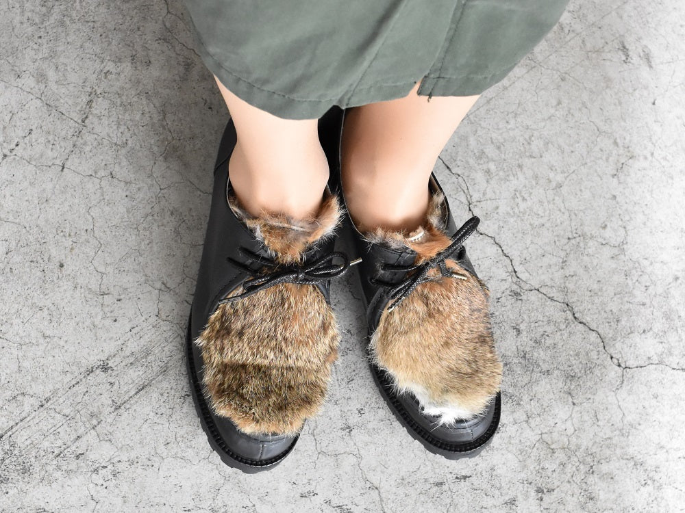 1001 チロリアンシューズ AL1833K Black/Rabbit 木型No.H2546