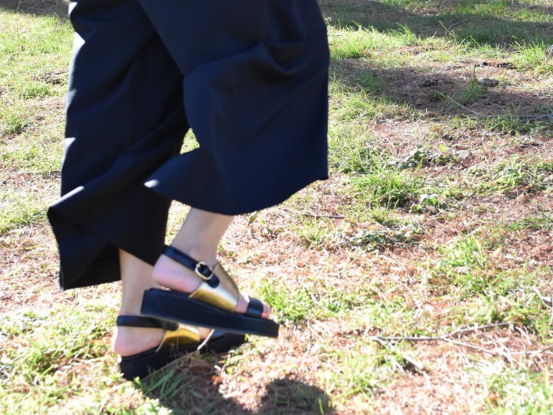 厚底ストラップサンダル AL2510S Beige 木型 . S1642H