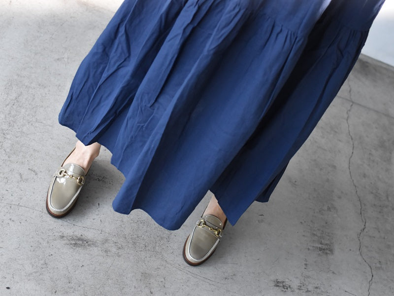 008 ラウンドトウビットローファー (エナメル) AL2103K Khakienamel 木型No.C1813