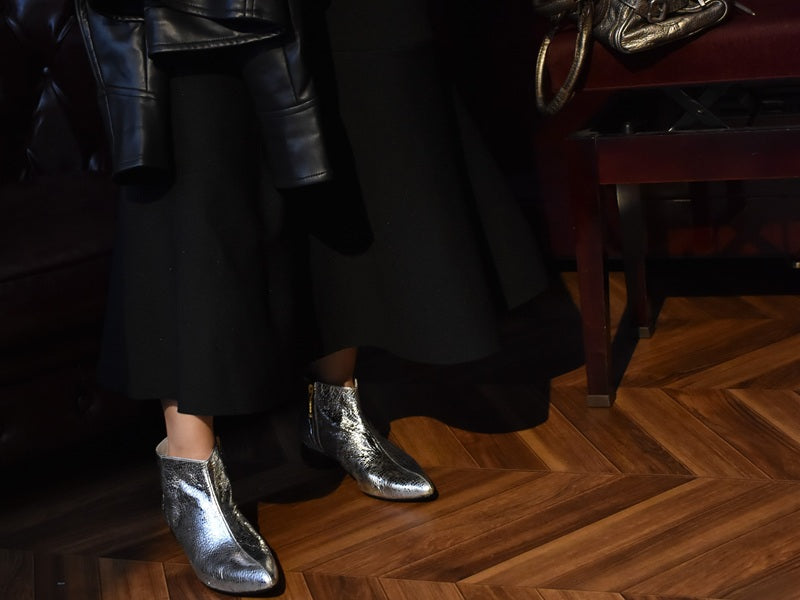 022 ポインテッドプレーンショートブーツ AL2428B Silverpaison 木型No.HARVEST