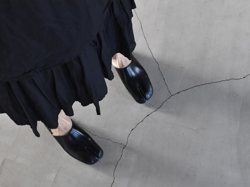 011 レザー足袋シューズ AL2306TB Silver 木型No.G1908H