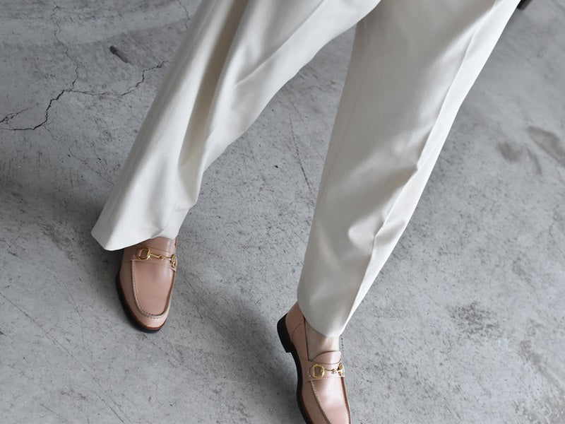 008 ラウンドトウビットローファー (スムース) AL2103K Khaki 木型No.C1813