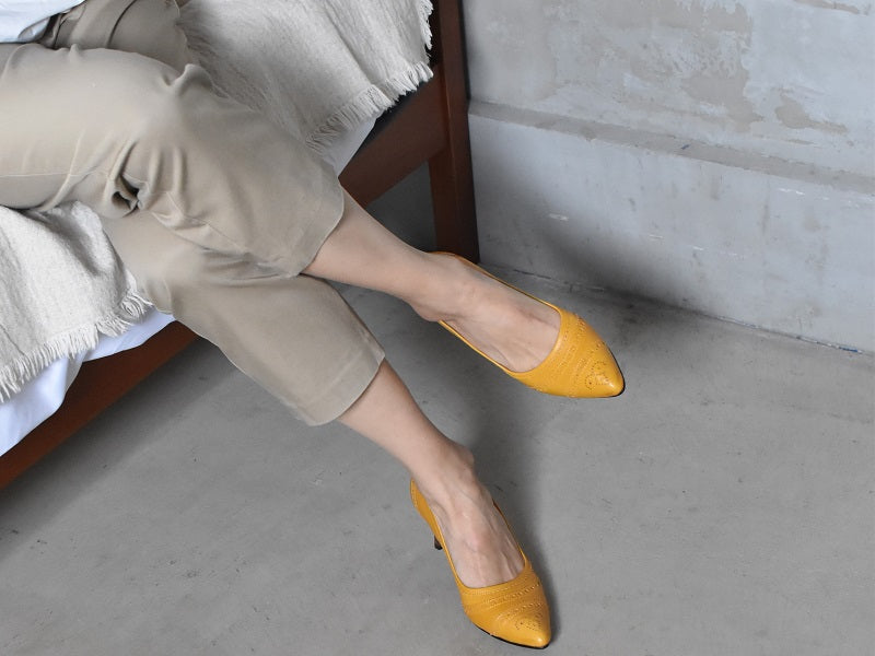 1020 ポインテッドクラシックパンプス AL2220P Black 木型No.X1395