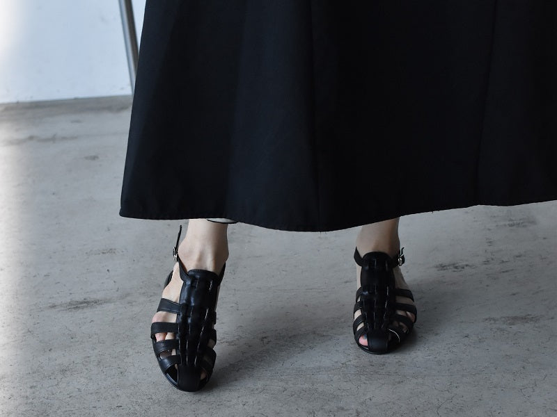 ラウンドトウマスキュリングルカサンダル AL2505S Black 木型.C1813