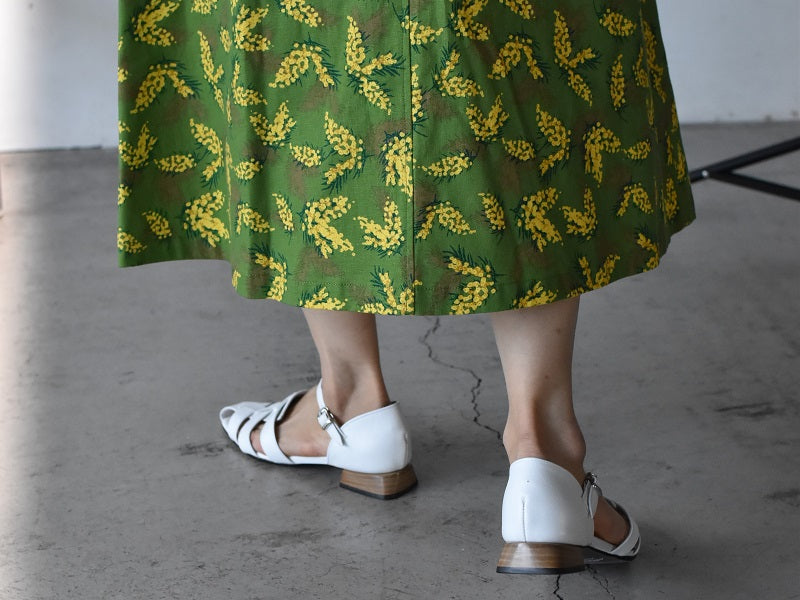 スクエアトウアンクルストラップグルカサンダル AL2506S Silverpaison 木型 . B819