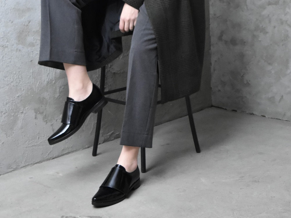 1016 ポインテッドトウベルクロカバードシューズ AL2026K Darkpinkenamel 木型No.G1729