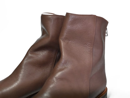 023 ドレープフラットショートブーツ　AL2227SB　Darkbrown　　木型No.C1813