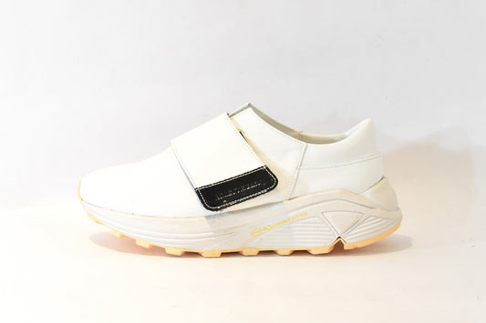 1016　ラウンドトウベルクロハイテクレザースニーカー　AL2234SN  White　木型 . C1699