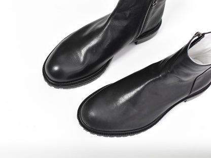 018  プレーンフラットエンジニアショートブーツ　AL2327SB　Black　　木型No.G1913