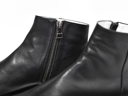 018  プレーンフラットエンジニアショートブーツ　AL2327SB　Black　　木型No.G1913