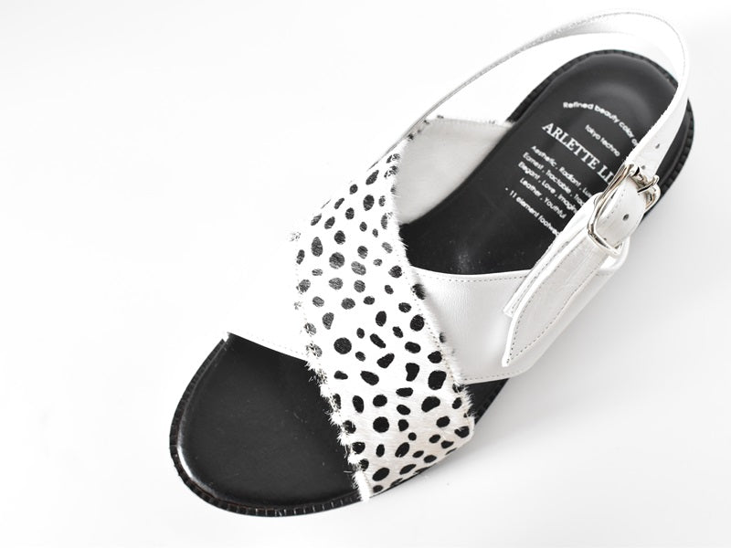 1023  クロスストラップサンダル　AL2408S　Whitecombi　　木型No.S1642H