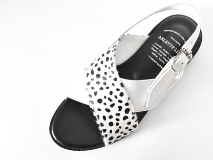 1023  クロスストラップサンダル　AL2408S　Whitecombi　　木型No.S1642H