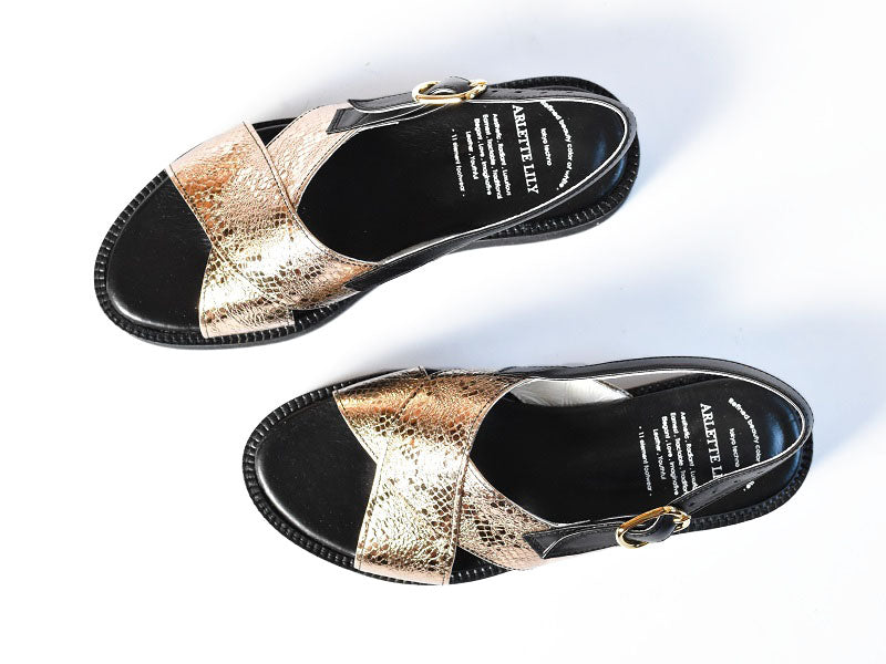 厚底ストラップサンダル　AL2514S  Goldpaison　木型 . S1642H