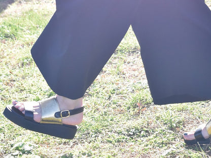 厚底ストラップサンダル　AL2510S  Beige　木型 . S1642H