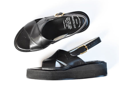 厚底ストラップサンダル　AL2514S  Black　木型 . S1642H