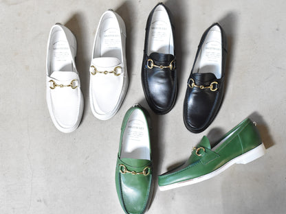 008  ラウンドトウビットローファー (スムース)　AL2103K  White　　木型No.C1813