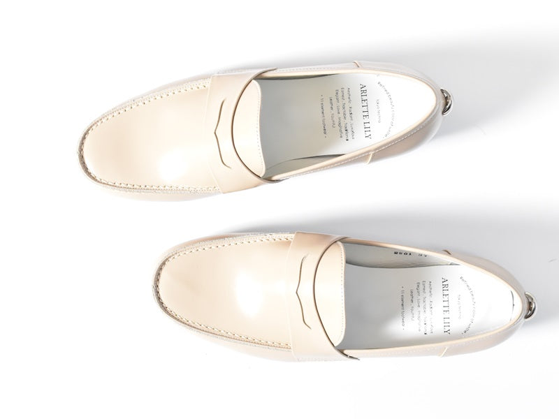 013  ライトコインローファー　AL2501K  Beigeglass　　木型No.C1813