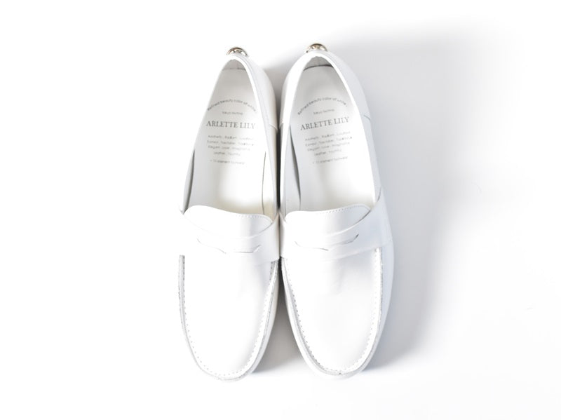 013  ライトコインローファー　AL2501K  White　　木型No.C1813