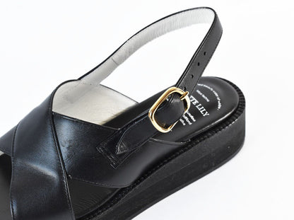 厚底ストラップサンダル　AL2514S  Black　木型 . S1642H