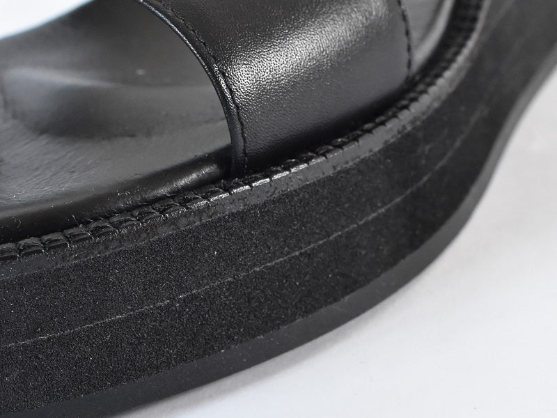 厚底ストラップサンダル　AL2514S  Black　木型 . S1642H