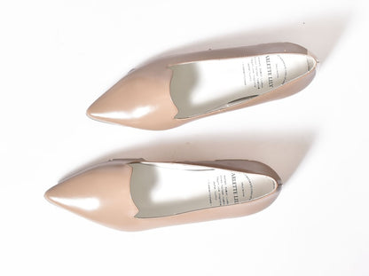 1019  ポインテッドフラットオペラシューズ　AL2405K　Beige　　木型No.A296