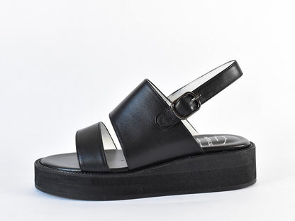 厚底ストラップサンダル　AL2510S  Black　木型 . S1642H