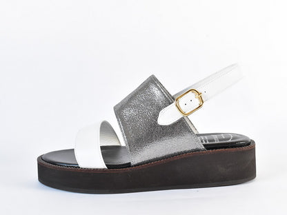 厚底ストラップサンダル　AL2510S  Silvercombi　木型 . S1642H