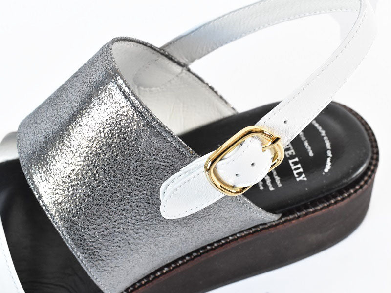 厚底ストラップサンダル　AL2510S  Silvercombi　木型 . S1642H