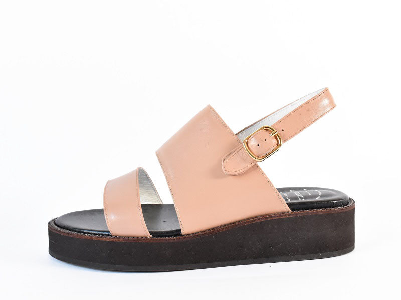 厚底ストラップサンダル　AL2510S  Beige　木型 . S1642H