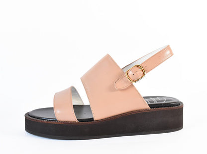 厚底ストラップサンダル　AL2510S  Beige　木型 . S1642H