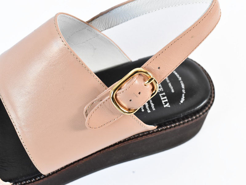 厚底ストラップサンダル　AL2510S  Beige　木型 . S1642H