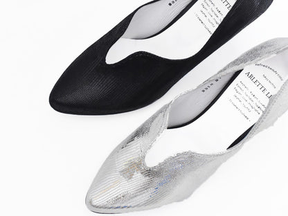 003 ポインテッドセミハートパンプス　AL2318P  Goldlizard　　木型No.W2654