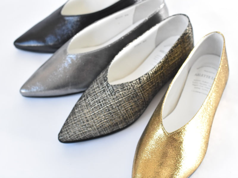 ポインテッドミッドカットフラットシューズ　AL2509K  Multi　　木型No.A296