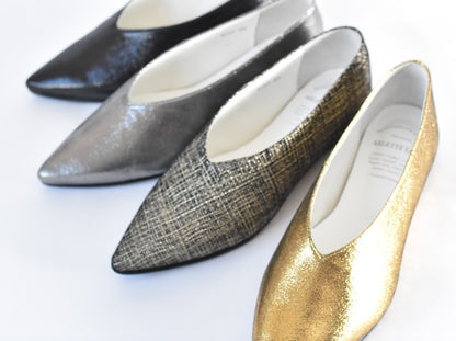 ポインテッドミッドカットフラットシューズ　AL2509K  Multi　　木型No.A296