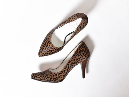 1023  プレーンポインテッドパンプス  AL1600P  CamelCheetah　　木型No.P85062