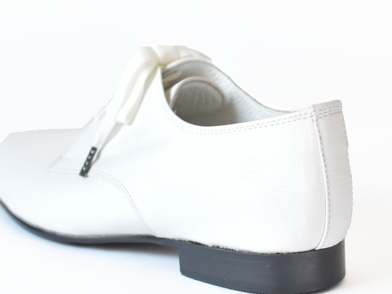 1028  ラウンドトウプレーンブラッチャー  AL2434K  White　　木型No.C1813