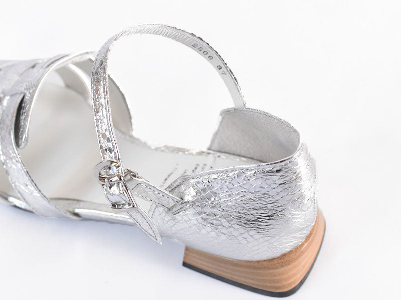 スクエアトウアンクルストラップグルカサンダル　AL2506S  Silverpaison　木型 . B819