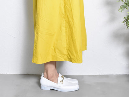 008  ラウンドトウビットローファー (スムース)　AL2103K  White　　木型No.C1813