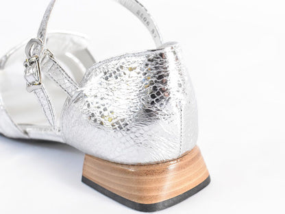 スクエアトウアンクルストラップグルカサンダル　AL2506S  Silverpaison　木型 . B819