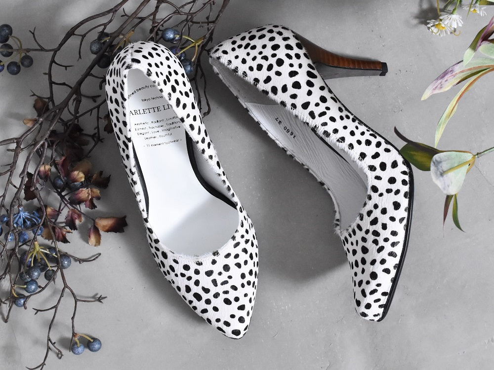 1023  プレーンポインテッドパンプス  AL1600P  Whitecheetah　　木型No.P85062