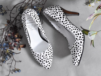 1023  プレーンポインテッドパンプス  AL1600P  Whitecheetah　　木型No.P85062