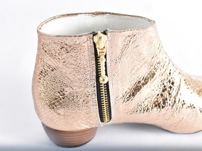 022  ポインテッドプレーンショートブーツ  AL2428B  Goldpaison　　木型No.HARVEST