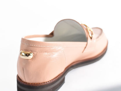 008  ラウンドトウビットローファー (スムース)　AL2103K Beige　　木型No.C1813