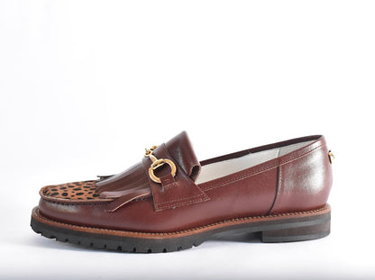 009  キルトタッセルローファー　AL2122K  Darkbrowncombi　　木型No.C1813