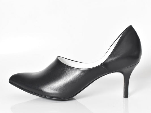 004  ポインテッドセパレートパンプス　AL2231P  Black　　木型No.X1395