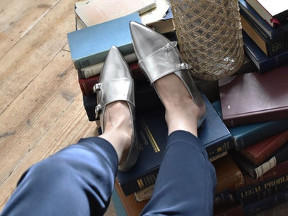 1016  ポインテッドダブルモンクストラップシューズ　AL2407K　White　　木型No.A296