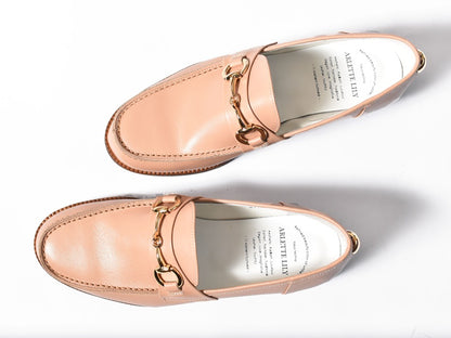 008  ラウンドトウビットローファー (スムース)　AL2103K Beige　　木型No.C1813