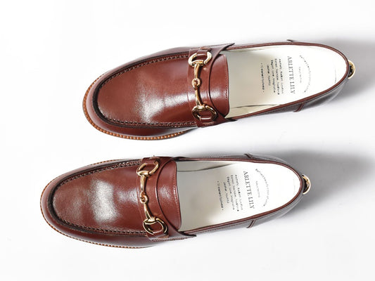 008  ラウンドトウビットローファー (スムース)　AL2103K  Darkbrown　　木型No.C1813