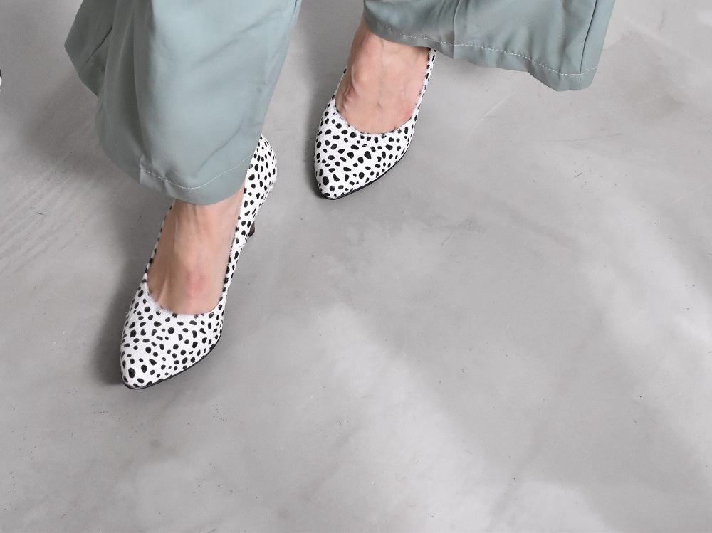 1023  プレーンポインテッドパンプス  AL1600P  CamelCheetah　　木型No.P85062