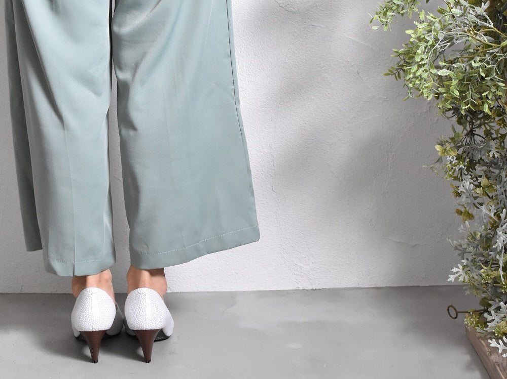 003 ポインテッドセミハートパンプス　AL2318P  Goldlizard　　木型No.W2654